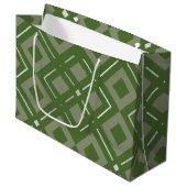 Geometrisch patroon van Kamelia 2 Groot Cadeauzakje (Voorkant Gekanteld)