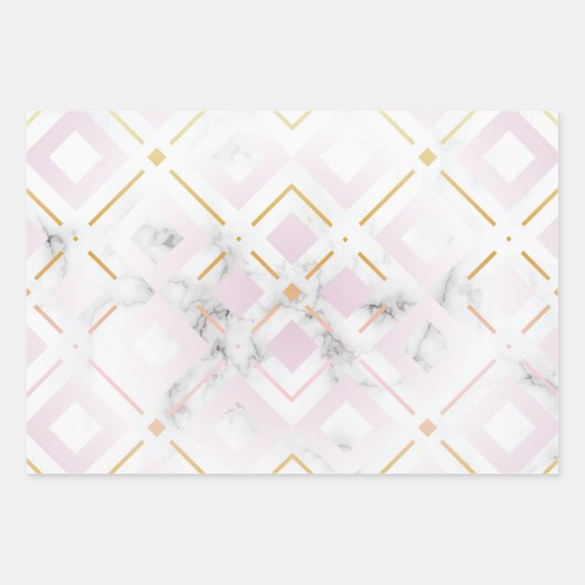 Geometrisch patroon van Kamelia 4 Inpakpapier Vel (Voorkant)