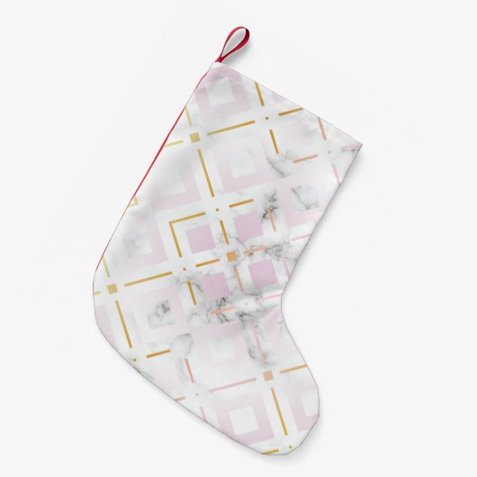 Geometrisch patroon van Kamelia 4 Kleine Kerstsok (Voorkant (Hangend))