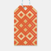 Geometrisch patroon van Kamelia 6 Cadeaulabel (Achterkant)