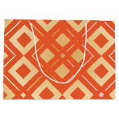 Geometrisch patroon van Kamelia 6 Groot Cadeauzakje (Achterkant)