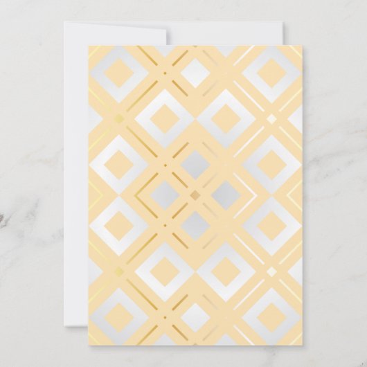 Geometrisch patroon van Kamelia 8 Bedankkaart (Achterkant)