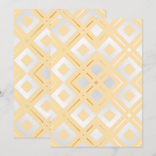 Geometrisch patroon van Kamelia 8 Bedankkaart (Voorkant / Achterkant)