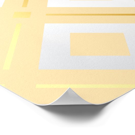 Geometrisch patroon van Kamelia 8 Poster (Hoek)