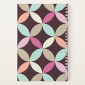 Geometrisch patroon van kleurrijke cirkels notitieboek (Achterkant)