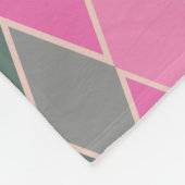 Geometrisch patroon van kleurrijke moderne diamant fleece deken (Hoek)
