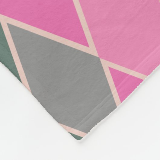 Geometrisch patroon van kleurrijke moderne diamant fleece deken (Hoek)