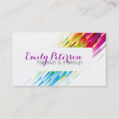 Geometrisch patroon van kleurrijke Retro Visitekaartje (Voorkant)