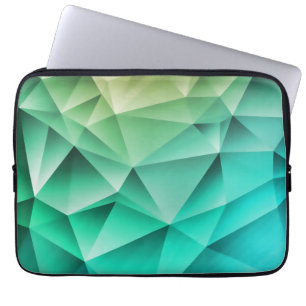 Geometrisch patroon van koele veelhoeken laptop sleeve