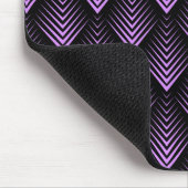 geometrisch patroon van lavender en zwart art-deco muismat (Hoek)
