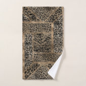 Geometrisch patroon van leopard Fur Texture Bad Handdoek (Handdoek)