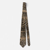 Geometrisch patroon van leopard Fur Texture Stropdas (Voorkant)