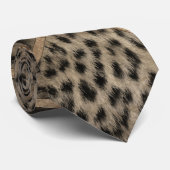Geometrisch patroon van leopard Fur Texture Stropdas (Opgerold)