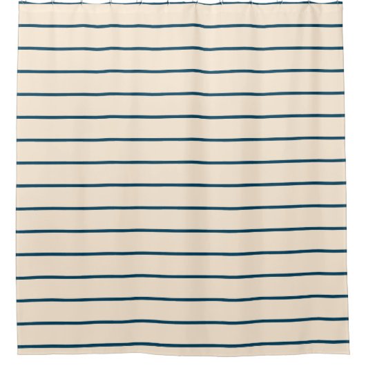 Geometrisch patroon van marineschepen en van ivore douchegordijn (Voorkant)