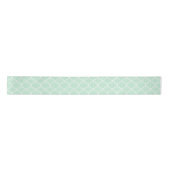 Geometrisch patroon van mint Green Quatrefoil Satijnen Lint (Voorkant)