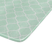 Geometrisch patroon van mint Green Quatrefoil Snijplank (Hoek)