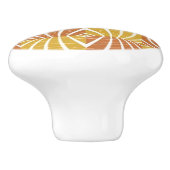 Geometrisch patroon van moderne aardmeetapparaten keramische knop (Zijkant)