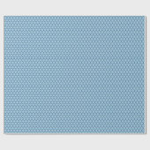 Geometrisch patroon van Navy en Light Blue Quatref Cadeaupapier (Vlak)