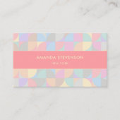 Geometrisch patroon van pasta visitekaartje (Voorkant)