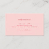 Geometrisch patroon van pasta visitekaartje (Achterkant)