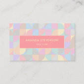 Geometrisch patroon van pasta visitekaartje (Voorkant)