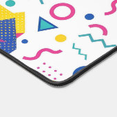 Geometrisch patroon van Retro Memphis Bureaumat (Hoek)