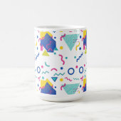 Geometrisch patroon van Retro Memphis Koffiemok (Center)