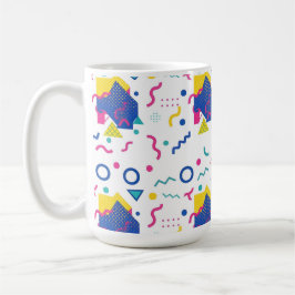 Geometrisch patroon van Retro Memphis Koffiemok