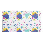 Geometrisch patroon van Retro Memphis Kussensloop (Achterkant-Rechts)
