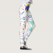 Geometrisch patroon van Retro Memphis Leggings (Rechts)
