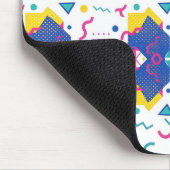 Geometrisch patroon van Retro Memphis Muismat (Hoek)
