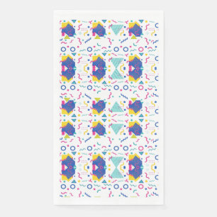 Geometrisch patroon van Retro Memphis Servet