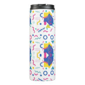 Geometrisch patroon van Retro Memphis Thermosbeker (Achterkant)