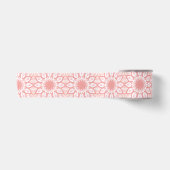 Geometrisch patroon van roteerflormandala satijnen lint (Voorkant)