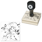 Geometrisch patroon van spatterverfontwerp rubberstempel (Gestempeld)