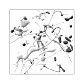 Geometrisch patroon van spatterverfontwerp rubberstempel (Afrduk)