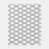Geometrisch patroon van verschillende grootte Grij Fleece Deken (Voorkant)