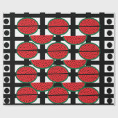 Geometrisch patroon van watermeloenzomervruchten cadeaupapier (Vlak)