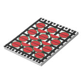 Geometrisch patroon van watermeloenzomervruchten notitieblok (Linkerzijde)