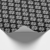 Geometrisch patroon van witte en zwarte Ornamenten Cadeaupapier (Hoek)