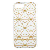 Geometrisch patroon van zwart-goudkunstdeco Case-Mate iPhone case (Achterkant)