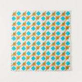 Geometrisch patroon veelkleurige patchwork wandkleed (Voorkant (horizontaal))