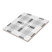 Geometrisch patroon | Vierkantjes | Lijnen | wit | Tegeltje (Zijkant)