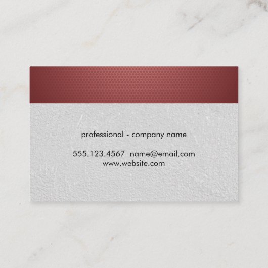 Geometrisch patroon visitekaartje (Achterkant)