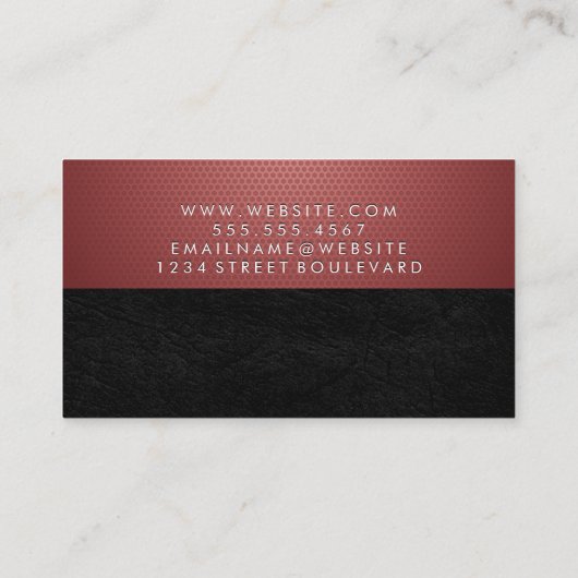 Geometrisch patroon visitekaartje (Achterkant)