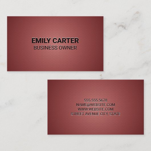 Geometrisch patroon visitekaartje (Voorkant / Achterkant)