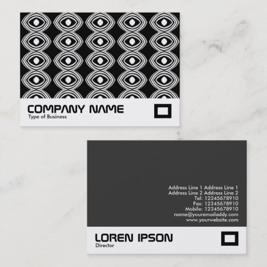 Geometrisch patroon visitekaartje (Voorkant / Achterkant)