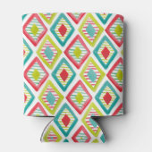 Geometrisch patroon voor diamanten kleurrijke Wate Blikjeskoeler (Achterkant)