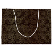 geometrisch patroon voor mannen groot cadeauzakje (Achterkant)