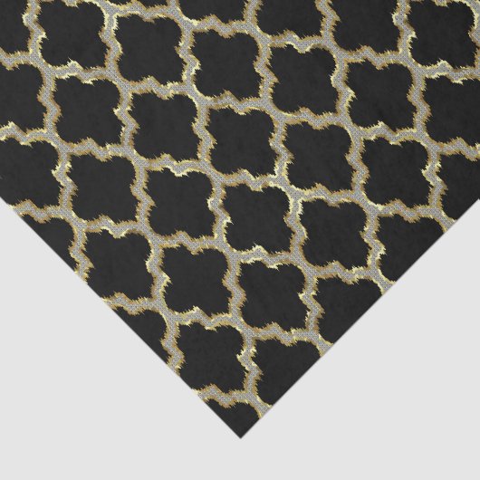 Geometrisch patroon voor zwart-witkoelatrefolie tissuepapier (Detail)